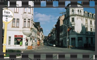 Historische Aufnahme der Peiner Innenstadt im Vergleich zu heute – Stadtführung im Sitzen mit alten und neuen Bildern zur Stadtentwicklung Peine.