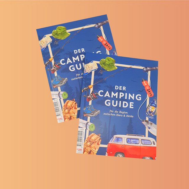 Das Bild zeigt das Cover vom Camping Guide Peine.