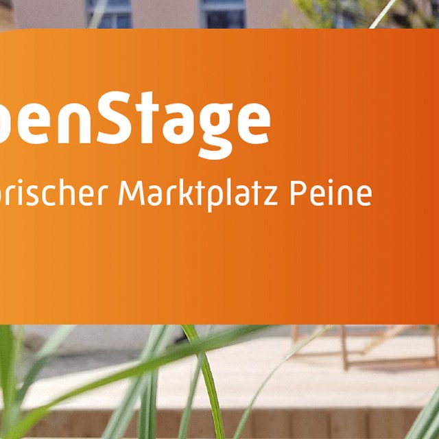 Das Bild zeigt die OpenStage auf dem Historischen Marktplatz in Peine.