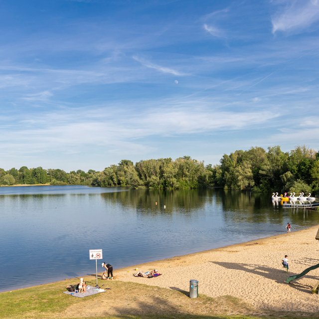 Das Bild zeigt den Eixer See. 