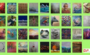 Eine Kacheloptik zeigt knapp 40 Kunstwerke. 
