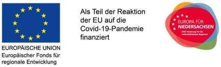 Das Bild zeigt das Logo des Landesprogramm Sofortprogramm Perspektive Innenstadt der Europäischen Union. 