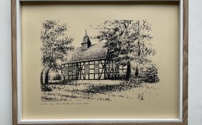 Das Bild zeigt eine gezeichnete Ansicht von Peine.