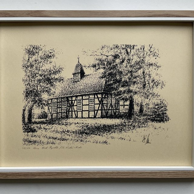 Das Bild zeigt eine gezeichnete Ansicht von Peine.