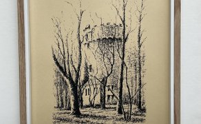 Das Bild zeigt eine gezeichnete Ansicht von Peine.